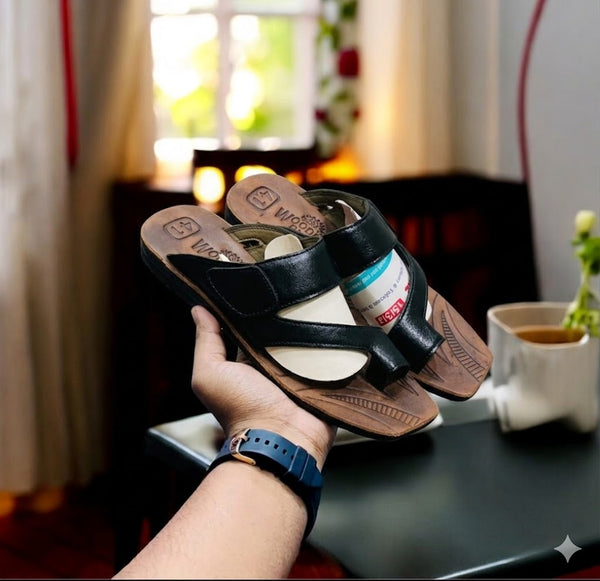 Mens Slides / Slipper - Black Stripe (Copy)