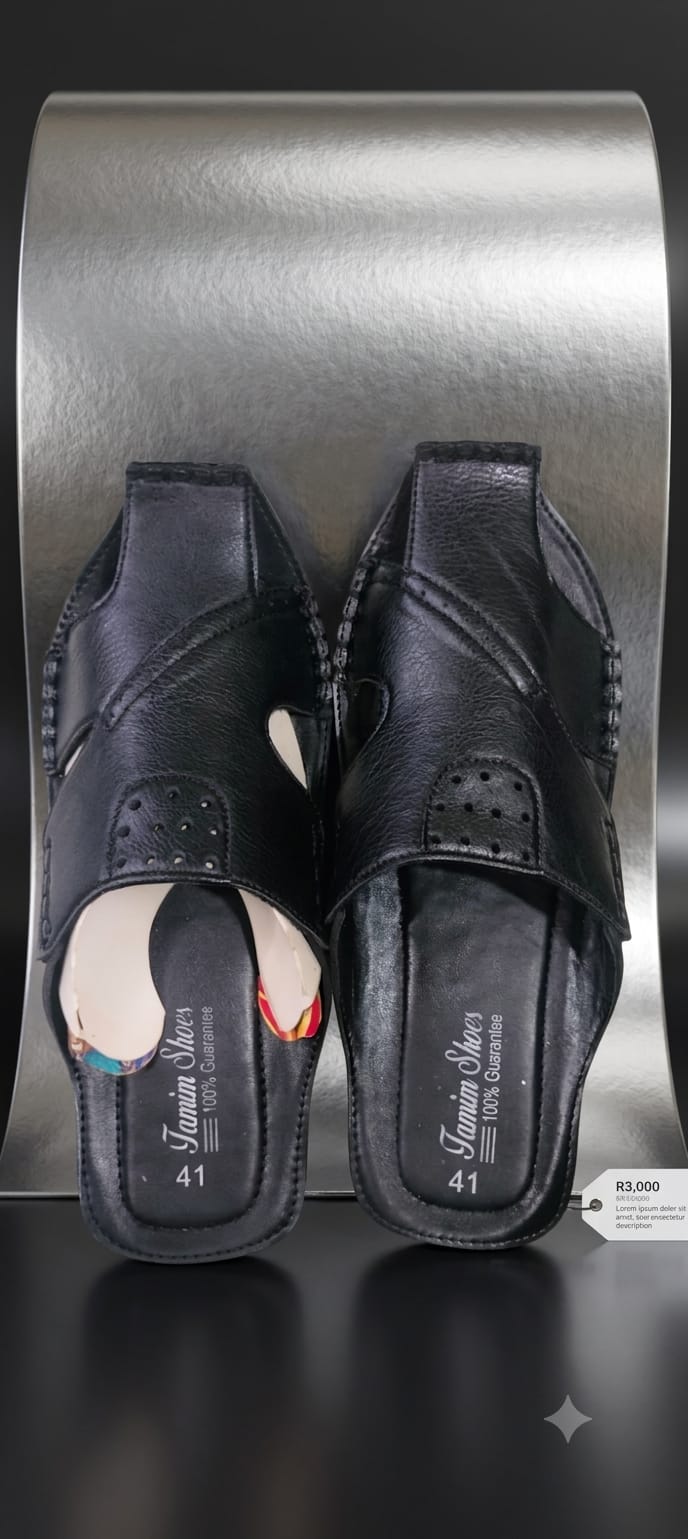 ✨  Classic Black Ethnic Peshawari Slippers ✨ (ঐতিহ্য ও আধুনিকতার এক অনবদ্য সংমিশ্রণ)