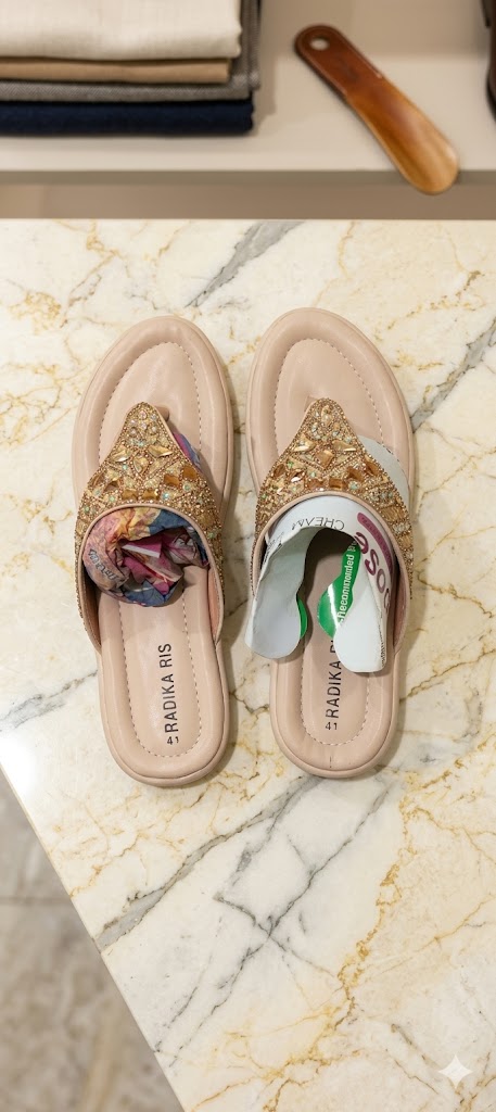 ✨ Luxury Embellished Stone-Work Ethnic Sandals ✨ (আভিজাত্য আর গ্ল্যামারের এক অসাধারণ সমন্বয়)